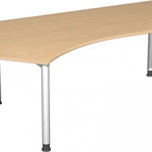 Ciseaux de sécurité bureau geramöbel 135° gauche réglable en hauteur 2166x1130x680-800 hêtre/argent S-555315-BS magasiner...