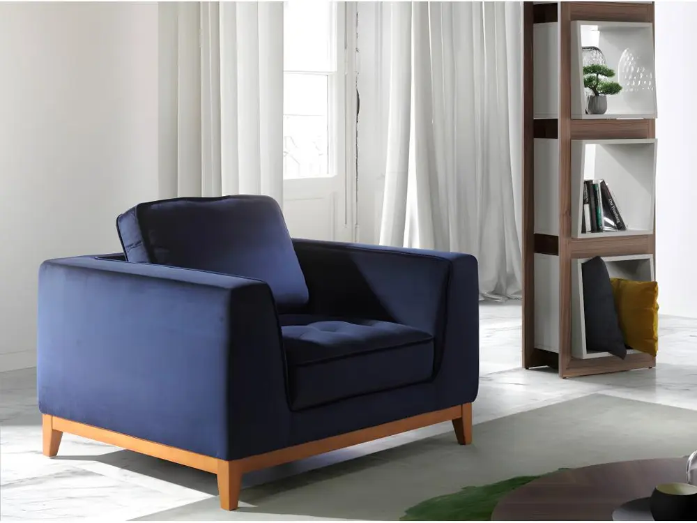 Ciseaux de sécurité Étagère contemporaine bois noyer et laqué Muza-Couleur Soufre