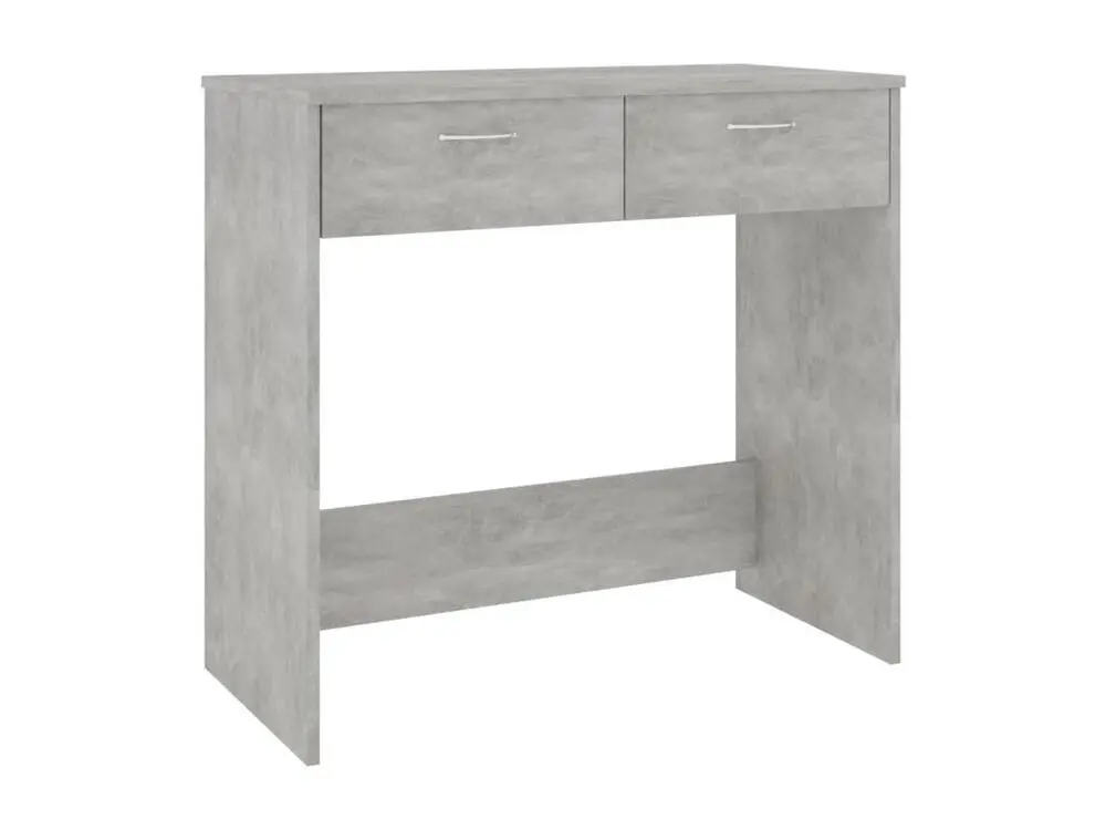 Crayons de couleur ergonomiques Bureau Gris béton 80x40x75 cm Bois d’ingénierie