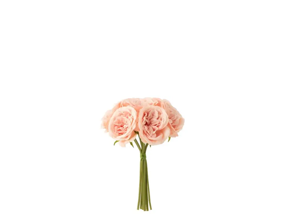Décoration florale en plastique en plastique rose 20x20x25 cm Boîte de rangement incluse
