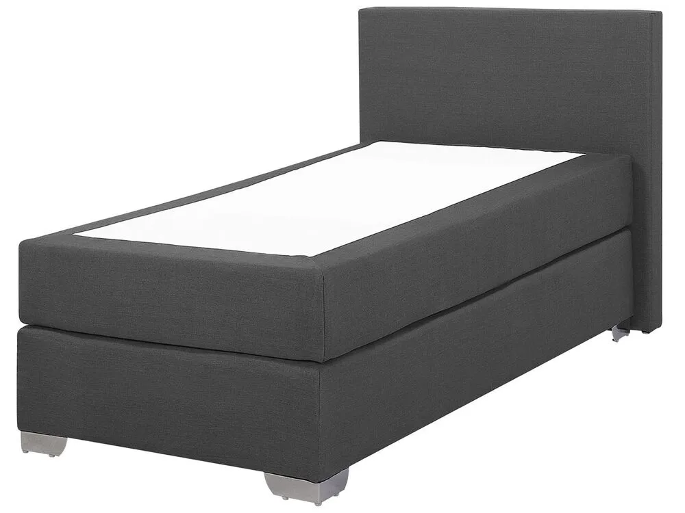 Fabric EU Individuel Size Divan Bed Grey PRESIDENT