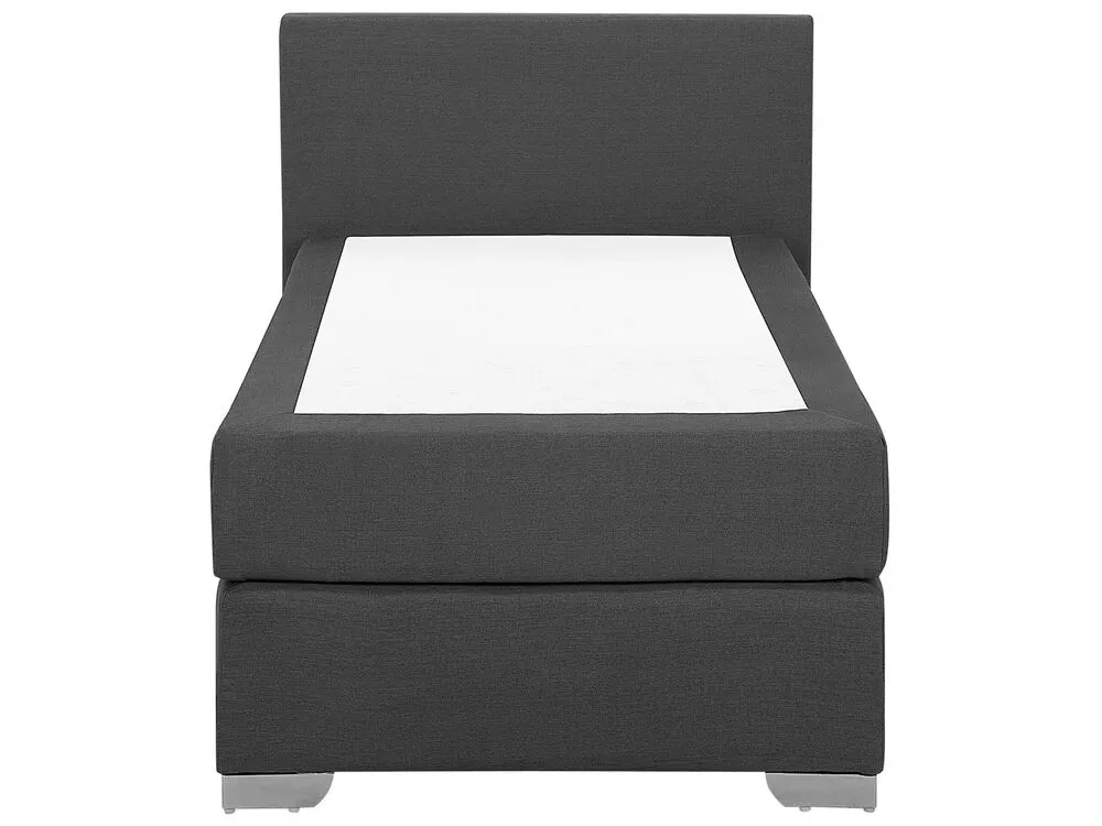Fabric EU Individuel Size Divan Bed Grey PRESIDENT