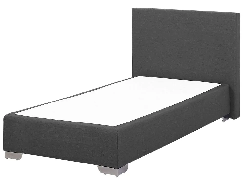 Fabric EU Individuel Size Divan Bed Grey PRESIDENT