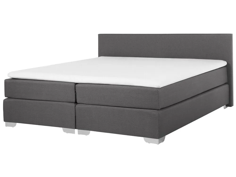 Fabric EU Super King Size Divan Bed Grey PRESIDENT avec 12 couleurs