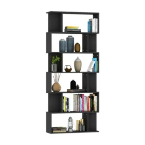 Feutres à pointe fine Bibliothèque-Séparateur de pièce Noir 80x24x192