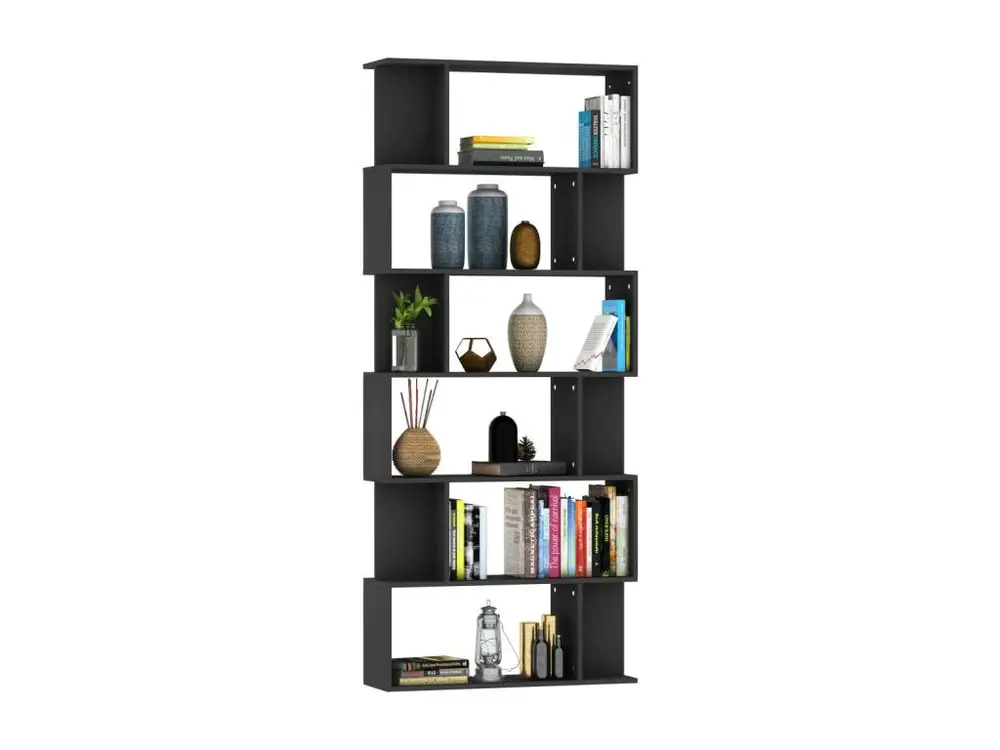 Feutres à pointe fine Bibliothèque-Séparateur de pièce Noir 80x24x192