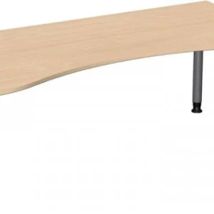 geramöbel Bureau ergonomique réglable en hauteur 2000x1000x680-820 hêtre/argent N-657338-BS choisir à bas prix pour Âges 3-5