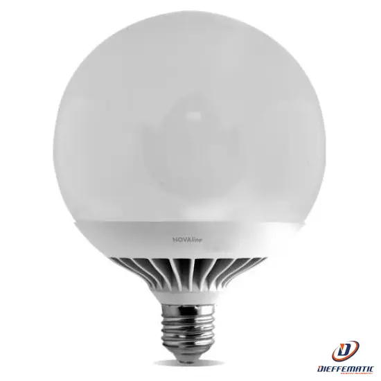 Globo Led Épuré E27 - 24W - 3000K - 2060 Lm - G130 - Box Lgl140C 10 Pz Boîte de rangement incluse