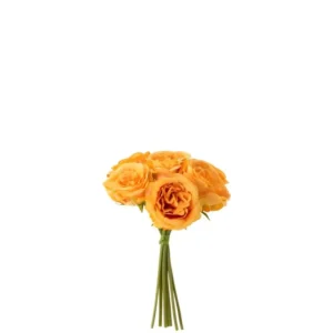 Kit de perles à repasser Bouquet de 7 roses en plastique orange 20x20x25 cm