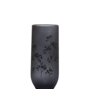 Kitchen Life Floral Print En verre - Grey