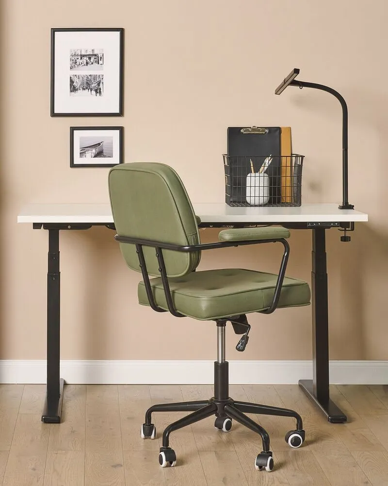 Lampe de bureau LED à serrage noire 48 cm AURIGA - Haute Qualité
