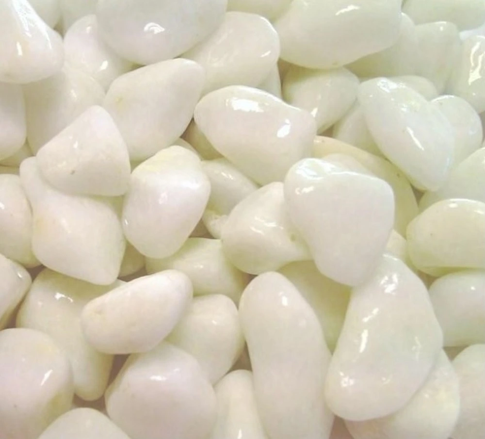 Marbre roulé blanc pur 20/30 25 Kg en Matériaux biodégradables