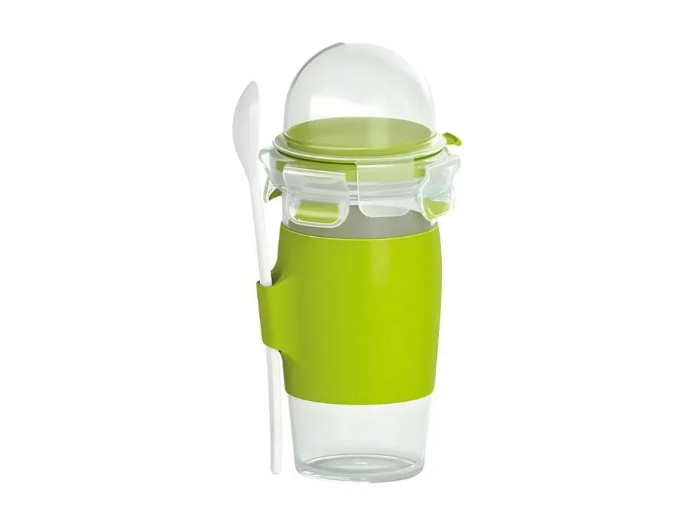 Mug à yaourt 0,45L + cuillère clip&go Emsa pour Âges 3-5