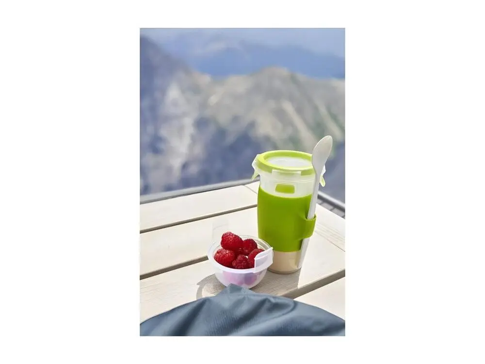 Mug à yaourt 0,45L + cuillère clip&go Emsa pour Âges 3-5