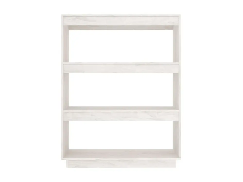 Papier crépon multicolore Bibliothèque/Séparateur de pièce Blanc 80x35x103 cm Bois de pin
