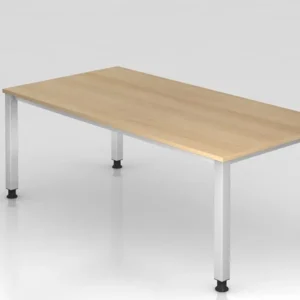 Papier crépon multicolore Bureau Hammerbacher 4 pieds carré 200x100cm chêne forme rectangulaire VQS2E/E/S obtenir à bas prix