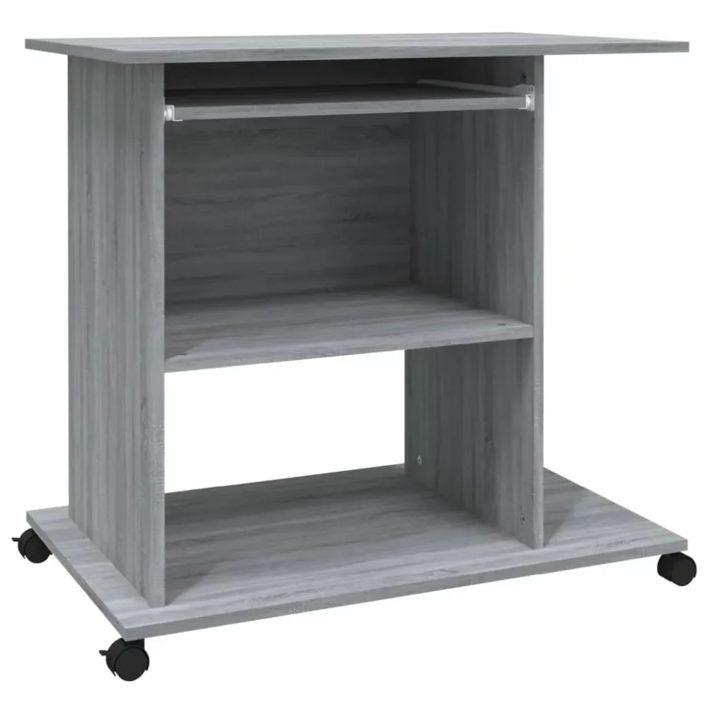 Peinture à l'eau lavable Bureau table poste de travail meuble d'ordinateur informatique étude d'ordinateur sonoma 80 x 50...