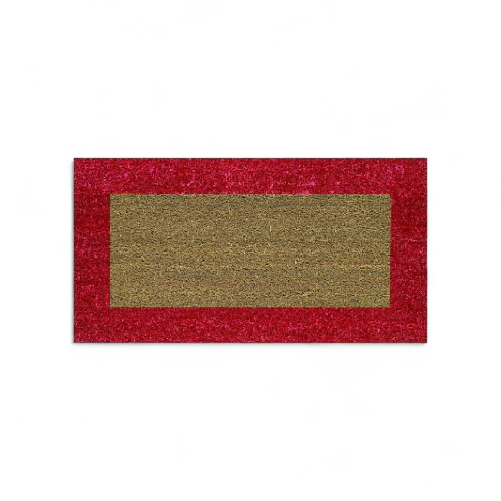 Peinture à l'eau lavable Paillasson Ecoco Rouge Épaisseur 18mm - 40x80cm, épaisseur 18mm