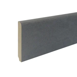 Plinthe arrondie MDF revêtu papier gris 240 x 8 cm, ép.14 mm