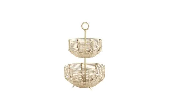 Portant en fer et jute naturelle Jasket Madam Stoltz - 46cm | Lavable | Sans solvant