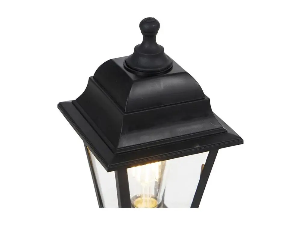Poteau d'extérieur traditionnel noir 44 cm IP44 - Capital