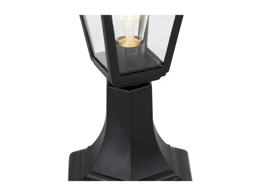 Poteau d'extérieur traditionnel noir 44 cm IP44 - Capital