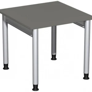 Premium bureau geramöbel réglable en hauteur 800x800x680-820 graphite/argent N-657101-GS commander à bas prix