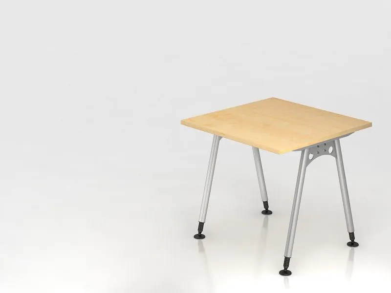 Premium Bureau Hammerbacher pied 80x80 érable forme rectangulaire VAS08/3/S commander à bas prix