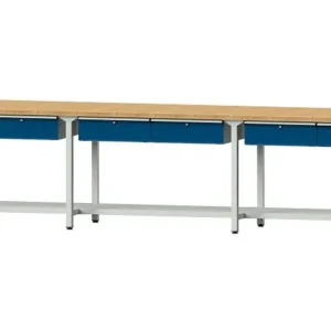 Professionnel Bancs de travail ANKE table de travail exemple 205 4050 x 800 x 890 mm RAL 7035/5010 BMP 40 mm 401.549 acqué...