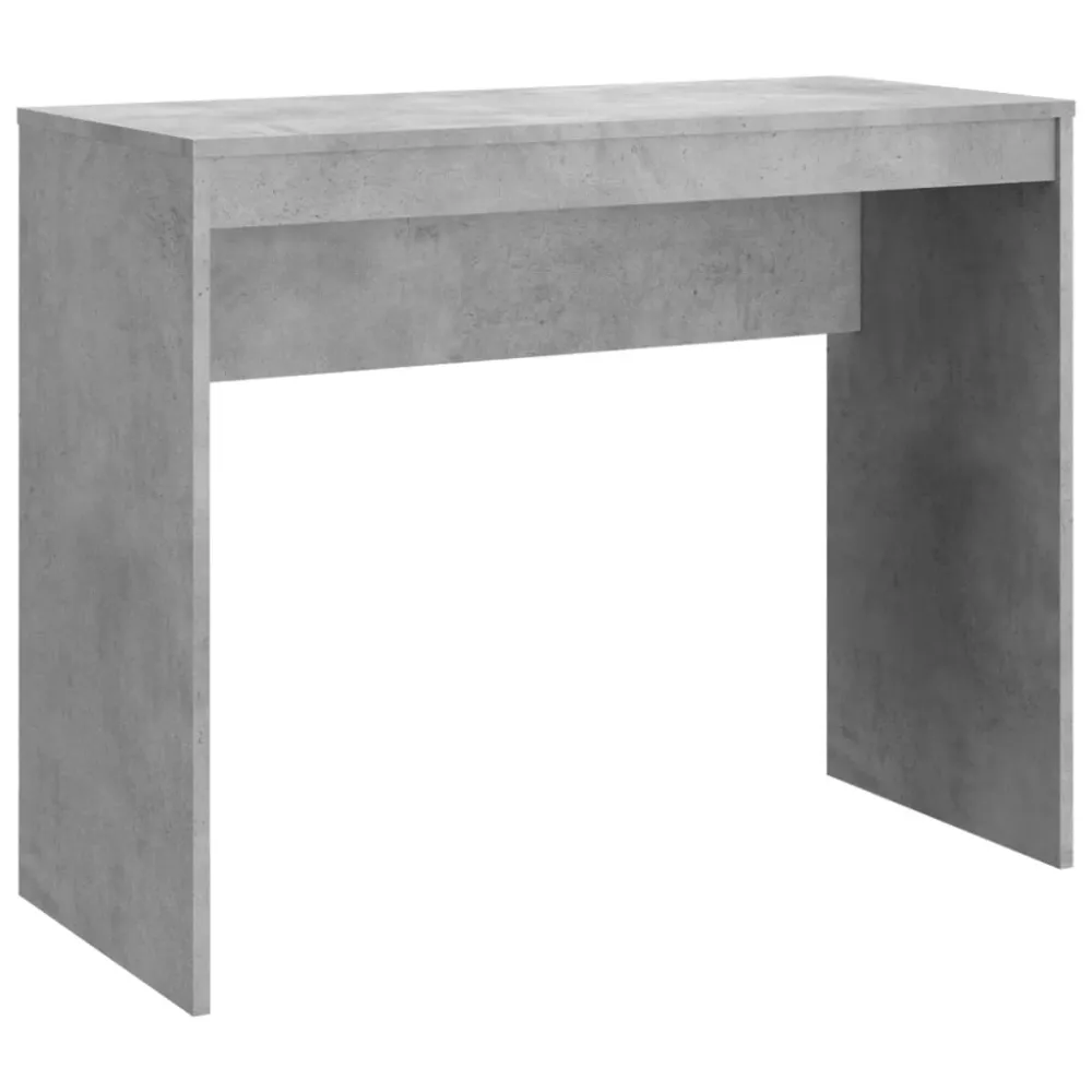 Professionnel Bureau table poste de travail meuble d'ordinateur informatique étude 90 x 40 x 72 cm bois d'ingénierie gris...