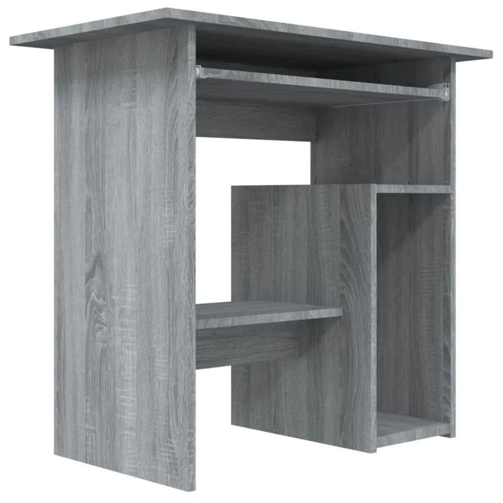 Professionnel Bureau table poste de travail meuble d'ordinateur informatique étude sonoma 80 x 45 x 74 cm bois d'ingénieri...