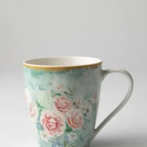 Professionnel Jenna Clifford Vert êt Floral 350ml Mug - Green