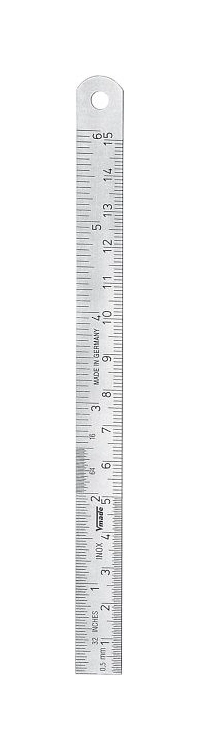 Règle en acier Vogel Germany type C 400 x 18 x 05 mm lecture de gauche à droite 1012030040 commander à bas prix avec Poign...