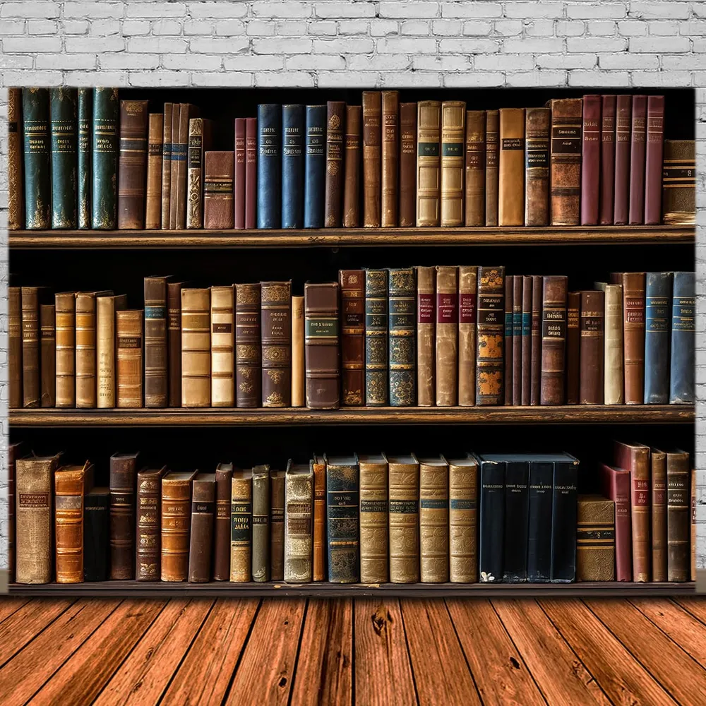 Toile de Fond de Bibliothèque avec Livres pour la Rentrée Scolaire DBD7-24 Conforme aux normes CE