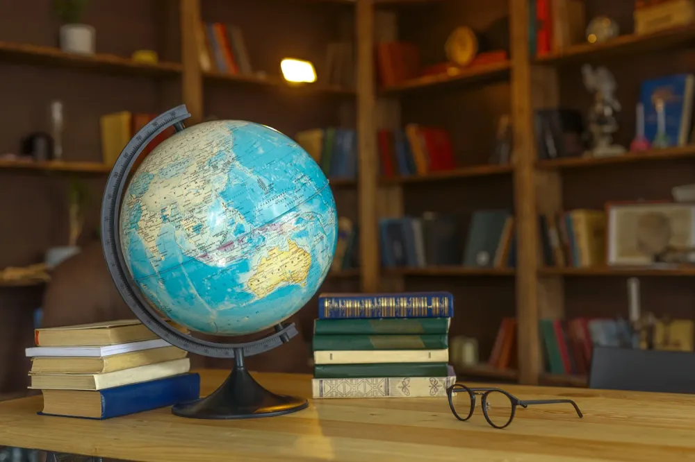 Toile de Fond de Bureau de Bibliothèque pour la Rentrée Scolaire DBD7-63 pour Activités manuelles