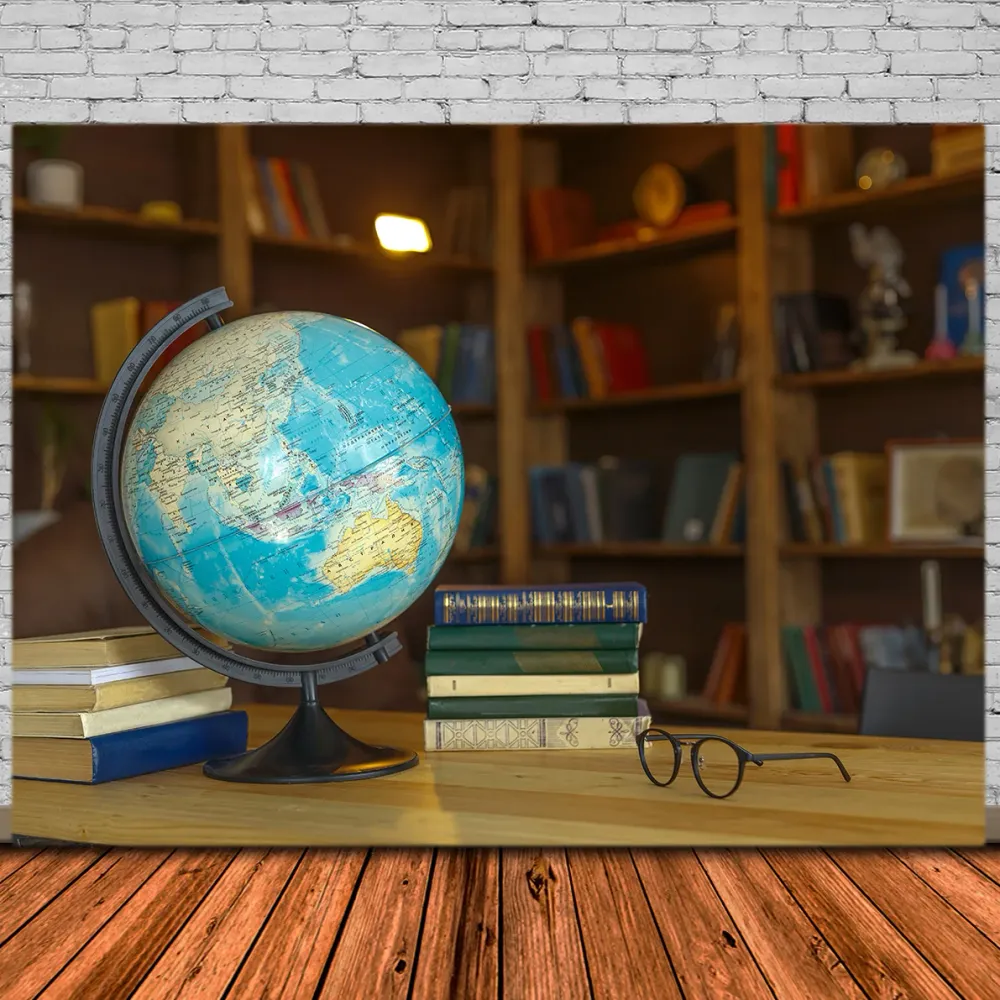 Toile de Fond de Bureau de Bibliothèque pour la Rentrée Scolaire DBD7-63 pour Activités manuelles
