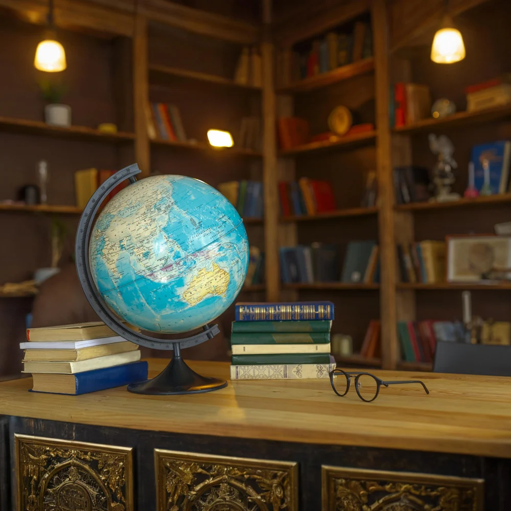 Toile de Fond de Bureau de Bibliothèque pour la Rentrée Scolaire DBD7-63 pour Activités manuelles