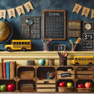Toile de Fond de Pencils Globe Blackboard Backdrop RR7-236