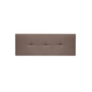 Tête de lit tapissée boutons brun 200x60cm