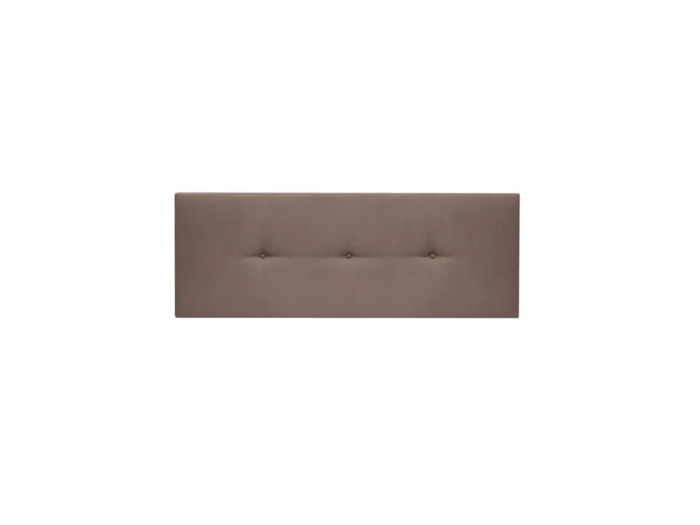 Tête de lit tapissée boutons brun 200x60cm