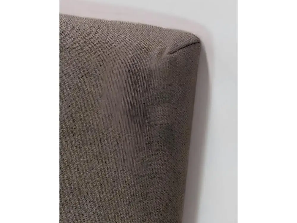 Tête de lit tapissée boutons brun 200x60cm