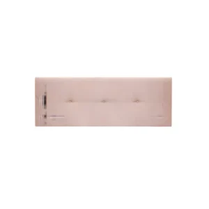 Tête de lit tapissée boutons rose 200x60cm