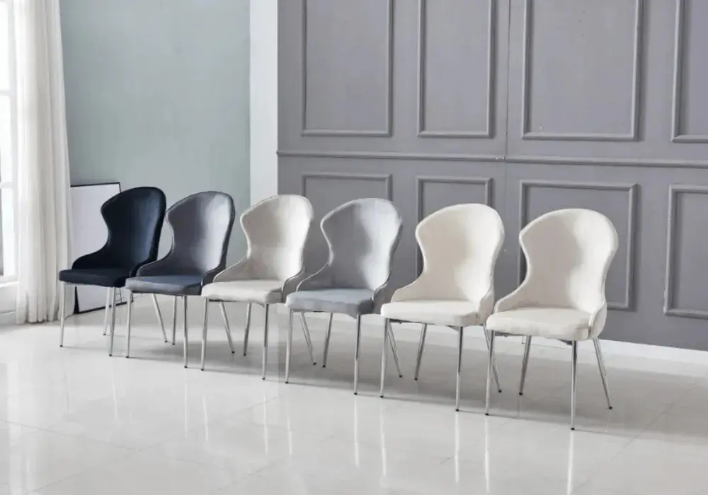 Accessoire Modulable Premium 4 Chaises Hilton Pieds Acier chromé
