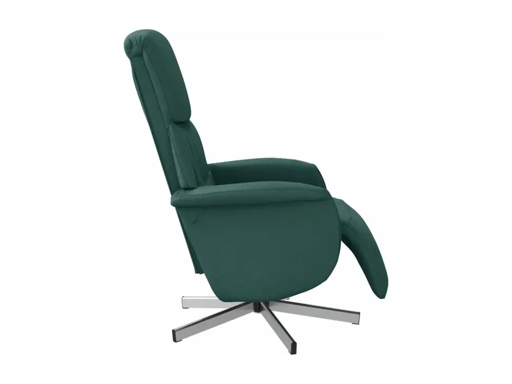 Accessoire Modulable Premium Fauteuil inclinable avec repose-pieds vert sombre tissu