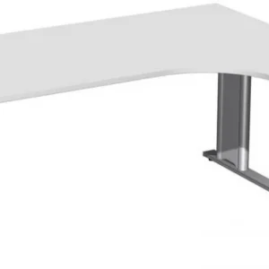 Accessoire Modulable Premium geramöbel bureau PC rigide droite panneau pied C en option 1600x1200x720 gris évident/argent...
