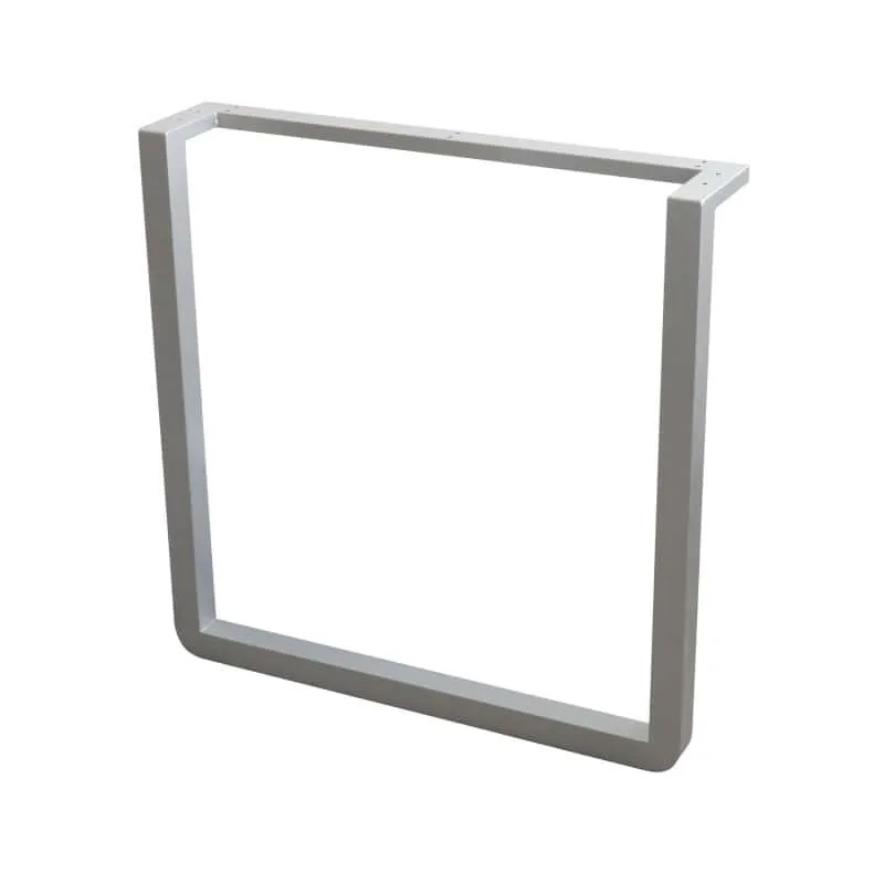 Accessoire Modulable Premium Pied de table rectangulaire nickelé - Hauteur 870 mm - largeur 800 mm - MANART