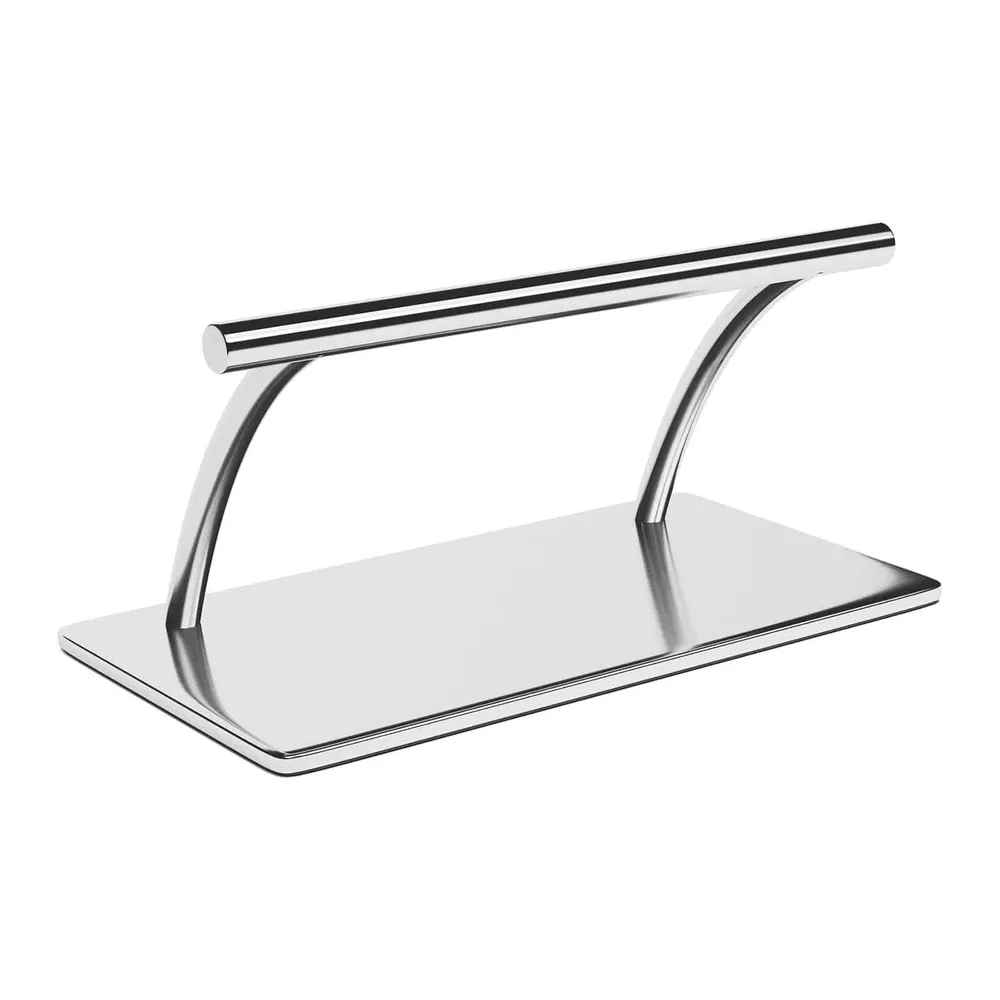 Accessoire Modulable Premium Repose-pieds de coiffure inox 35 cm tube rond design intemporel et confort 14_0007825