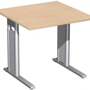 bureau geramöbel réglable en hauteur panneau de pied C en option 800x800x680-820 hêtre/argent N-647101-BS prendre à bas prix