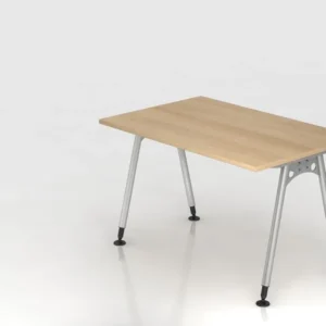 Bureau Hammerbacher pied 120x80cm chêne forme rectangulaire VAS12/E/S obtenir à bas prix