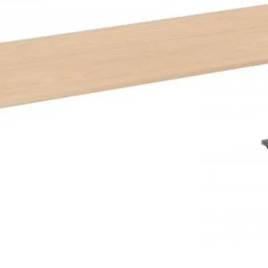 bureau rigide geramöbel panneau de pied C en option 2000x800x720 hêtre/argent N-648147-BS se procurer à bas prix